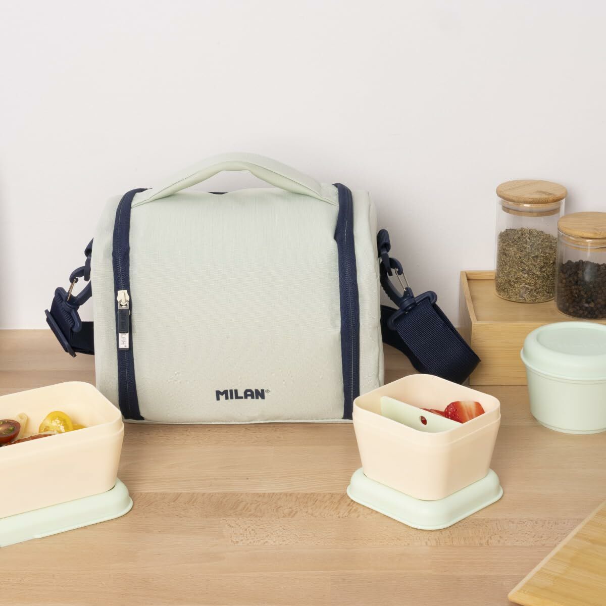 Thermal Lunchbox Milan Green 24,5 x 20 x 16 cm, view 5