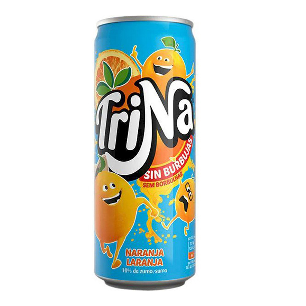 Forfriskende drik Trina Orange Uden kulsyre (33 cl)