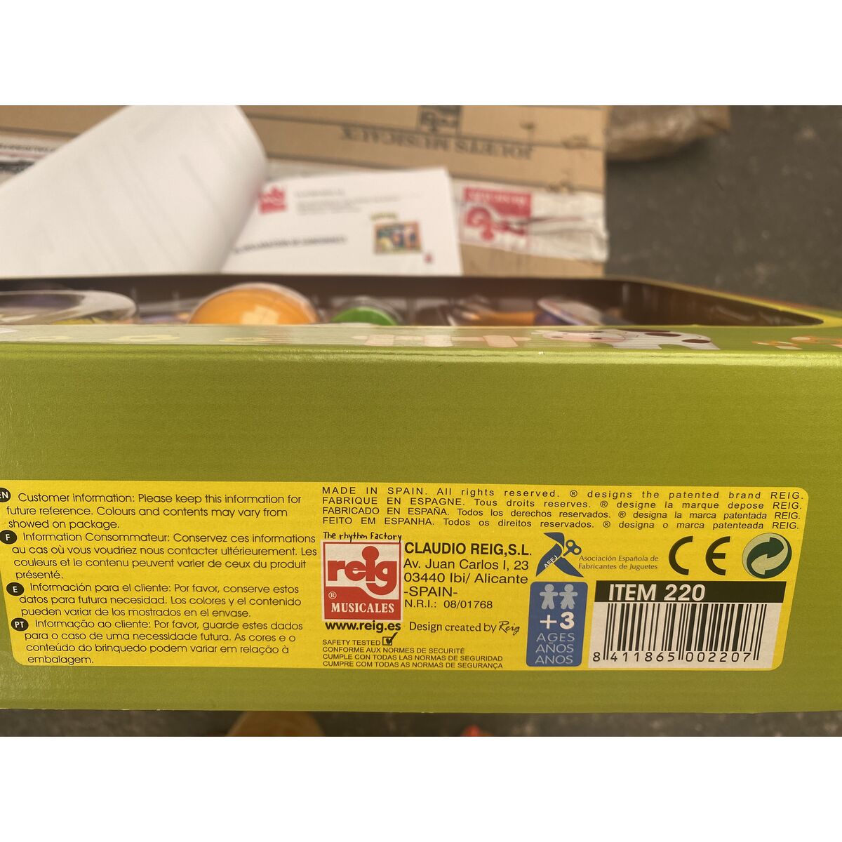 Percussion Set Reig Natura Music 9 Pieces