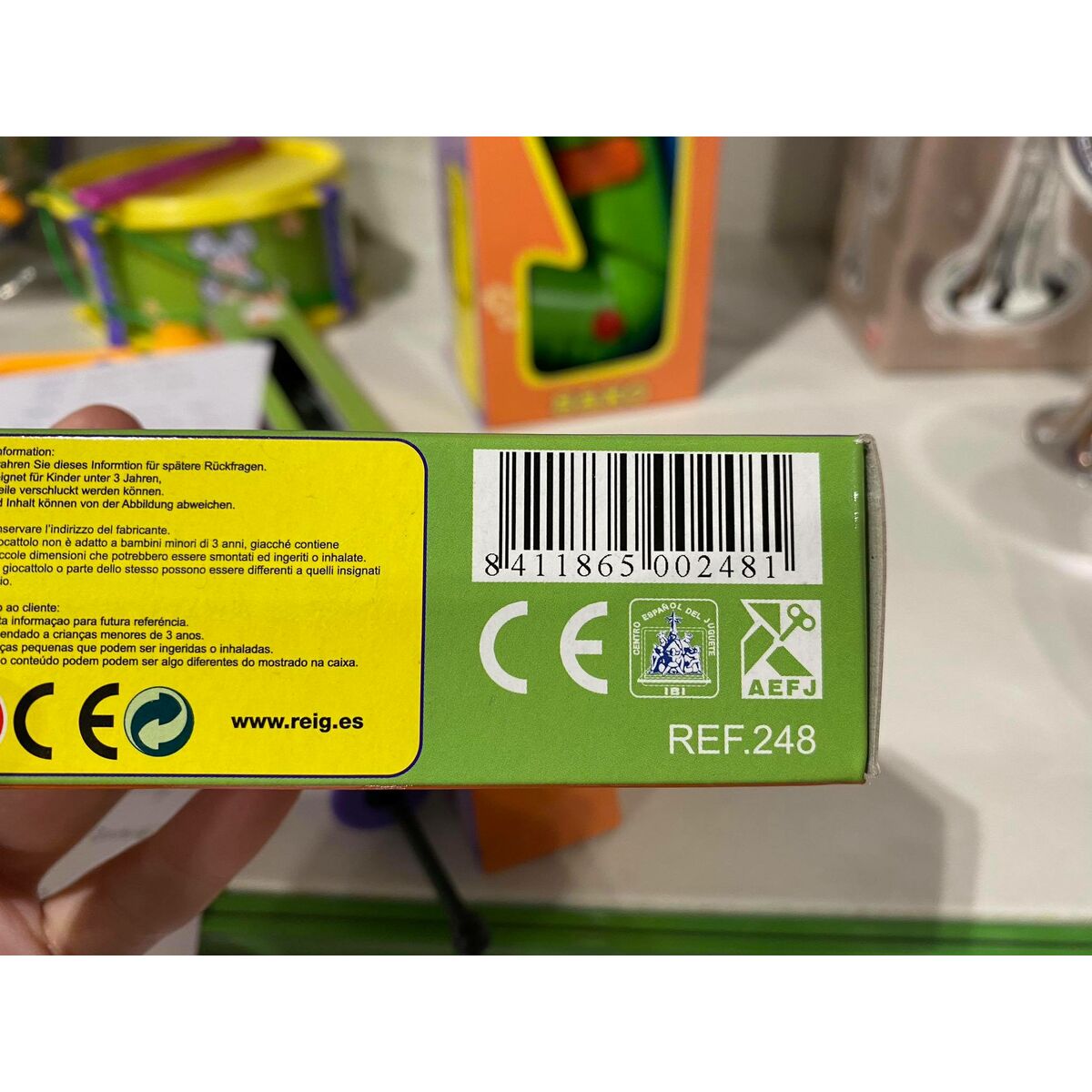 Flet Prosty Reig Fioletowy Żółty Z pojemnikiem