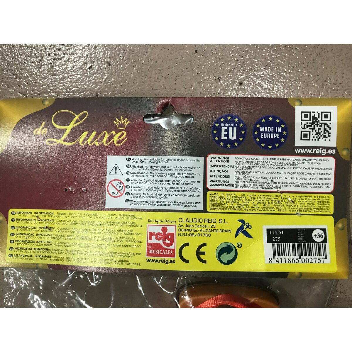 Gitara Dziecięca Reig Brązowy 4 Liny