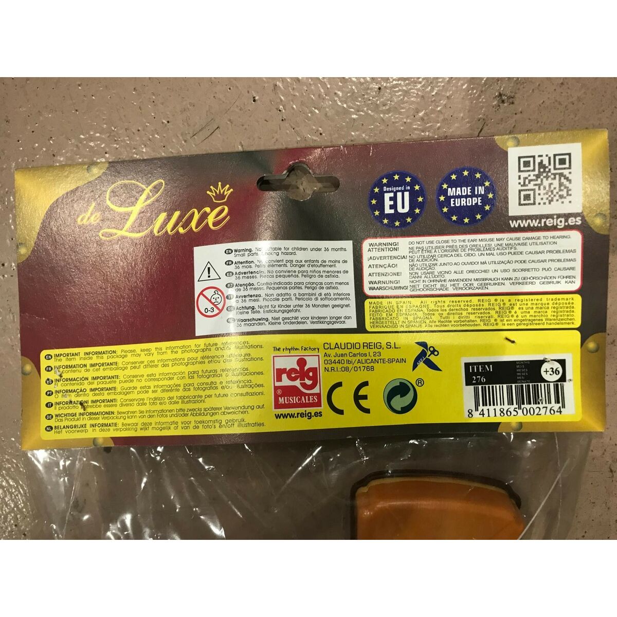 Gitara Dziecięca Reig Brązowy 4 Liny