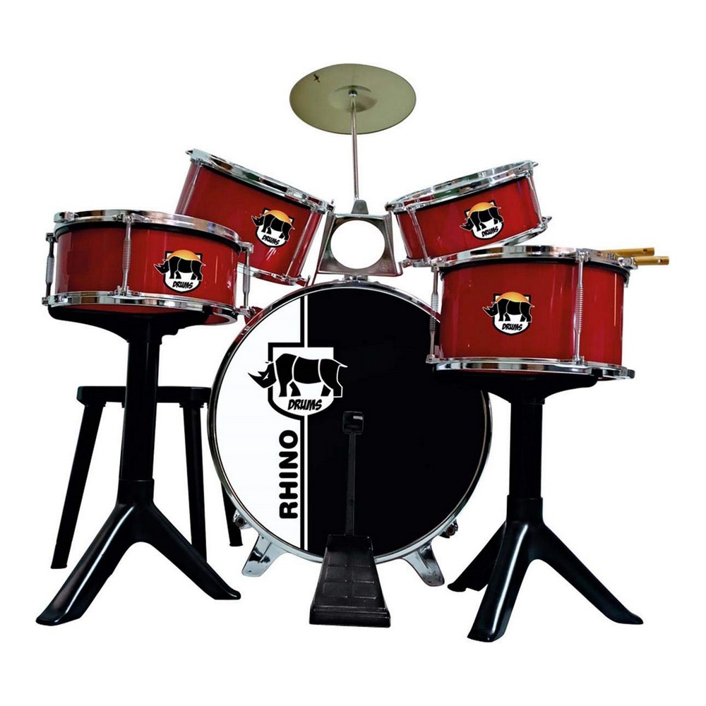 Batterie musicale Reig Rhino Drums Red (75 x 68 x 54 cm)