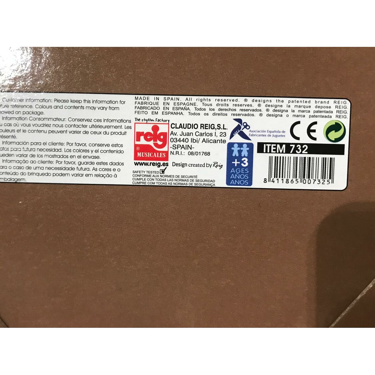 Drum Reig Metallic Plastic 21 x 26 cm (21 x 26 cm)