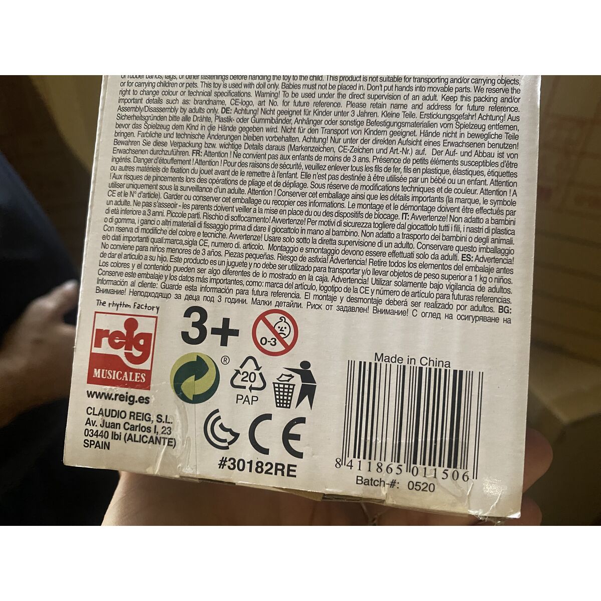 Doll Stroller Reig Umbrella White Red Princess