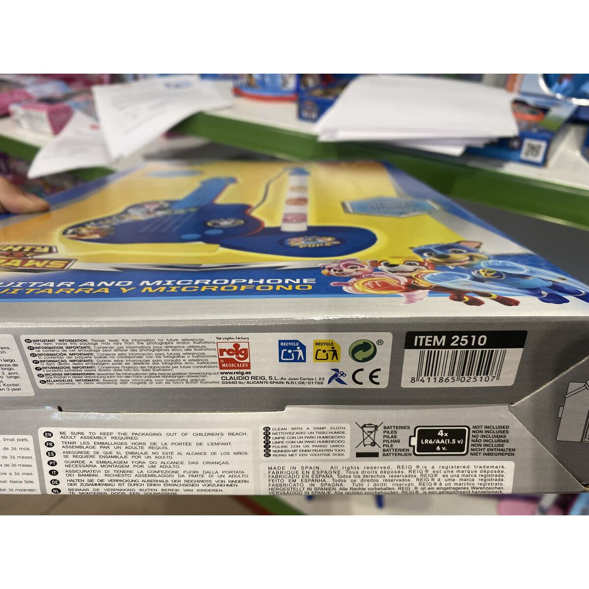 Gitara Dziecięca The Paw Patrol   Mikrofon