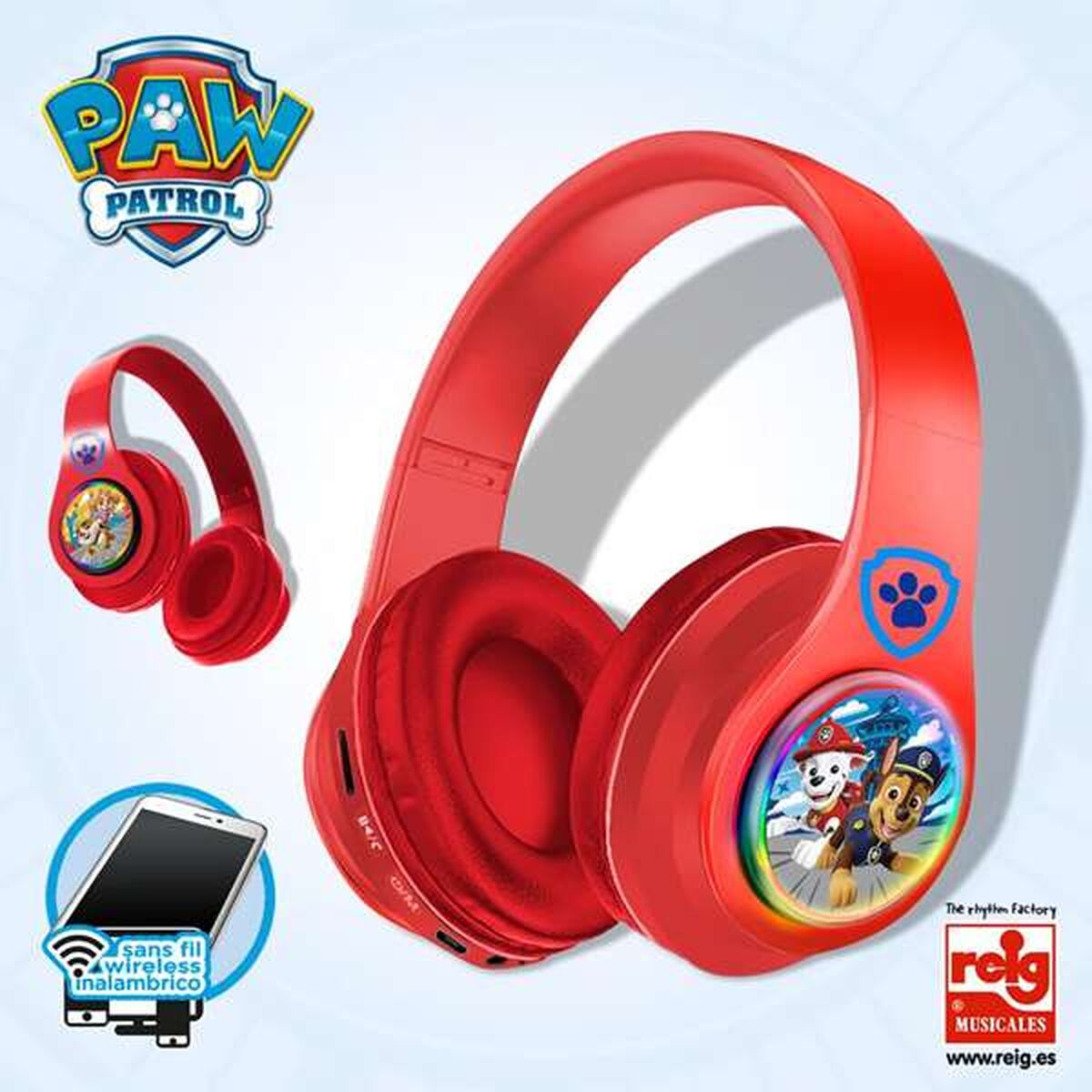 Picture of Bluetooth Headband Headphones The Paw Patrol
