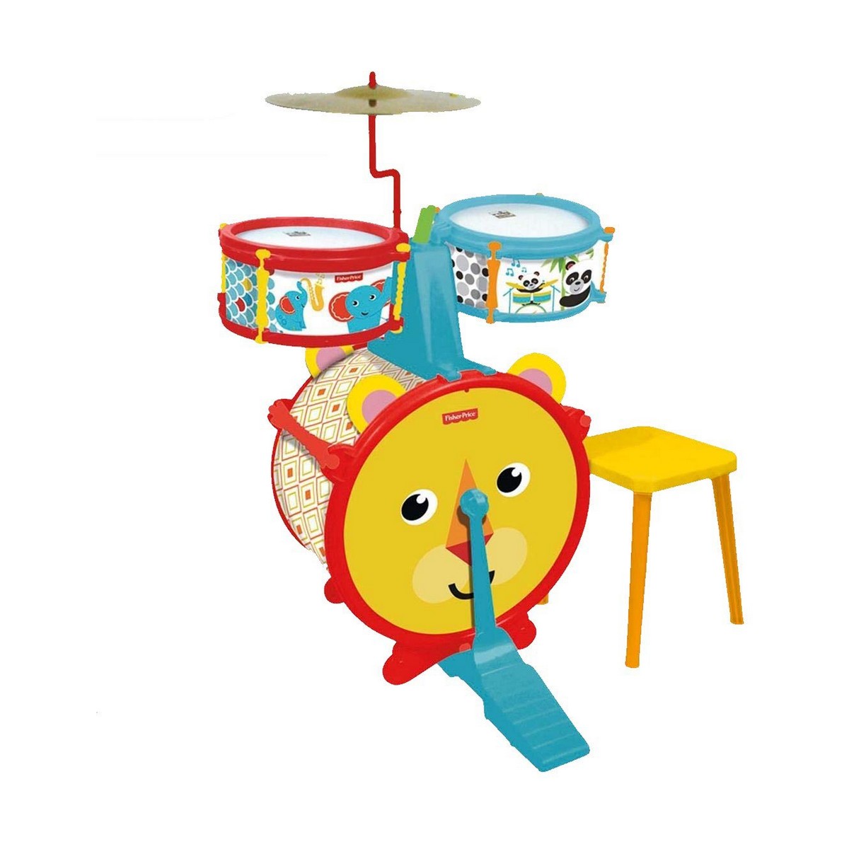 Batterie musicale Reig Fisher Price animaux Plastique