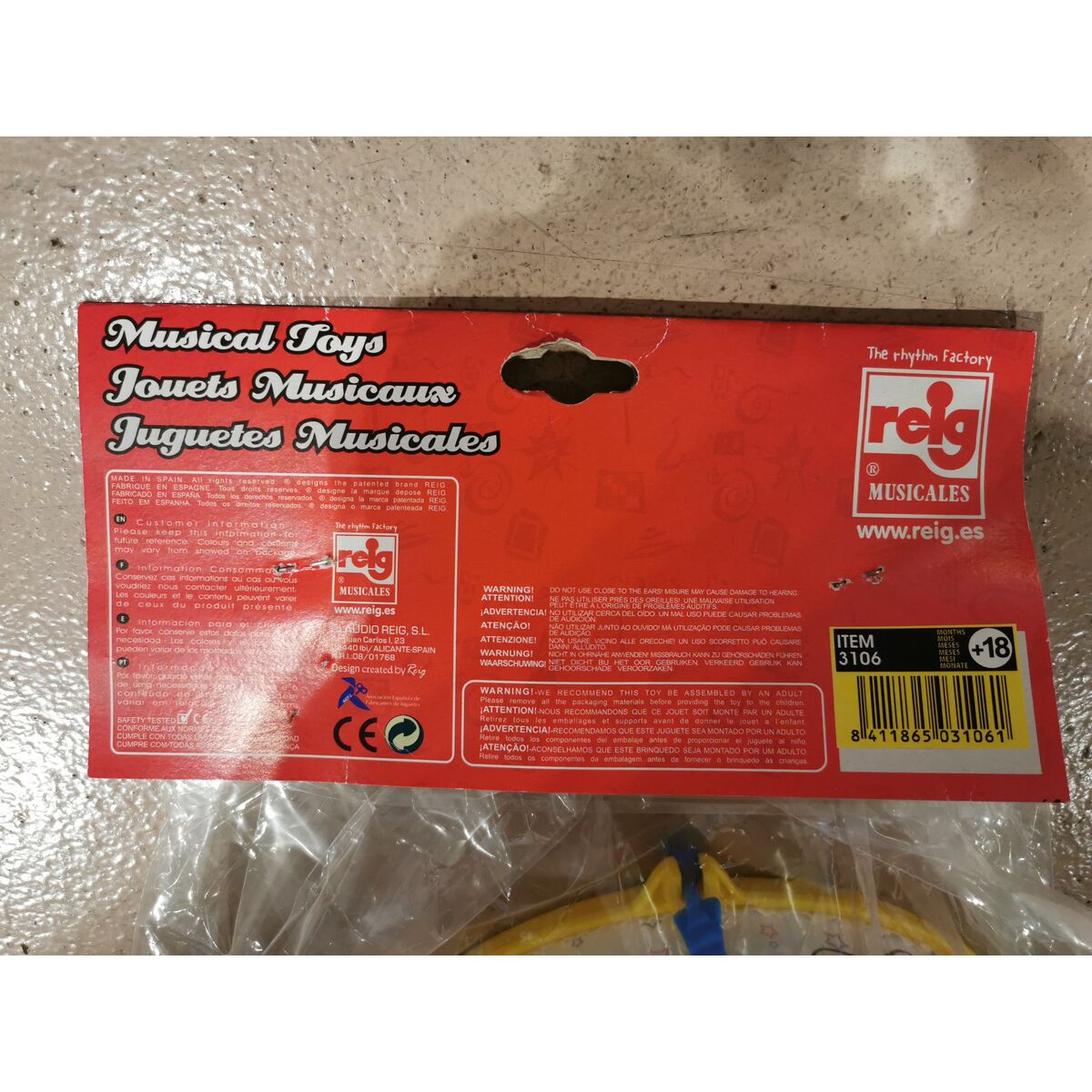 Musical Toy Reig Drum  21,5 cm Plastic 21,5 cm