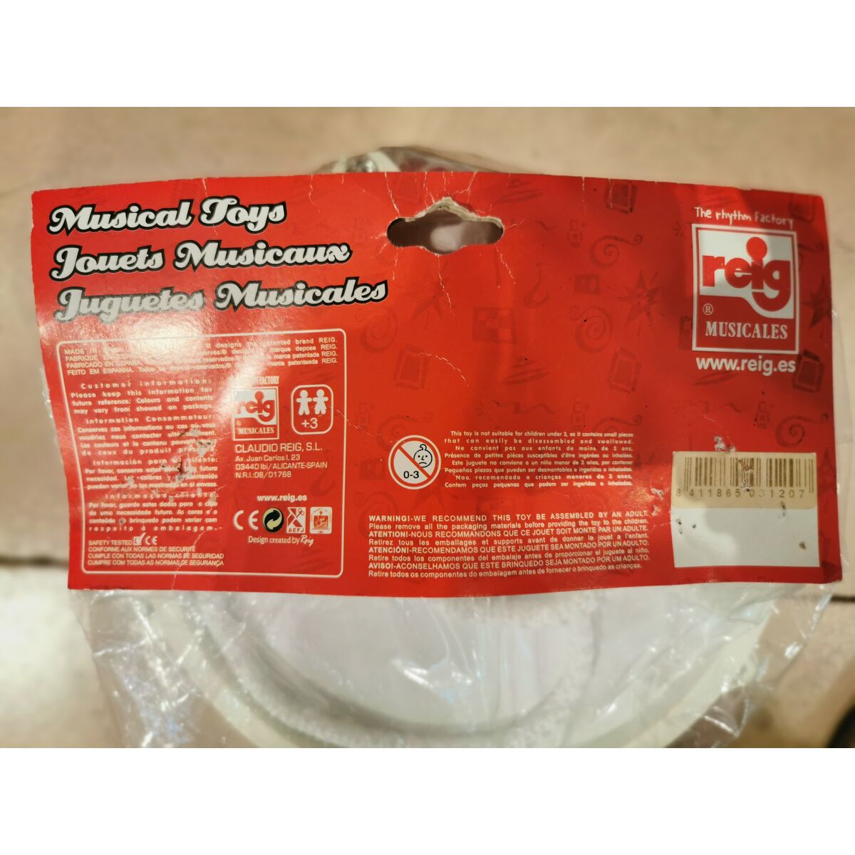 Musical Toy Reig Drum Blue Plastic