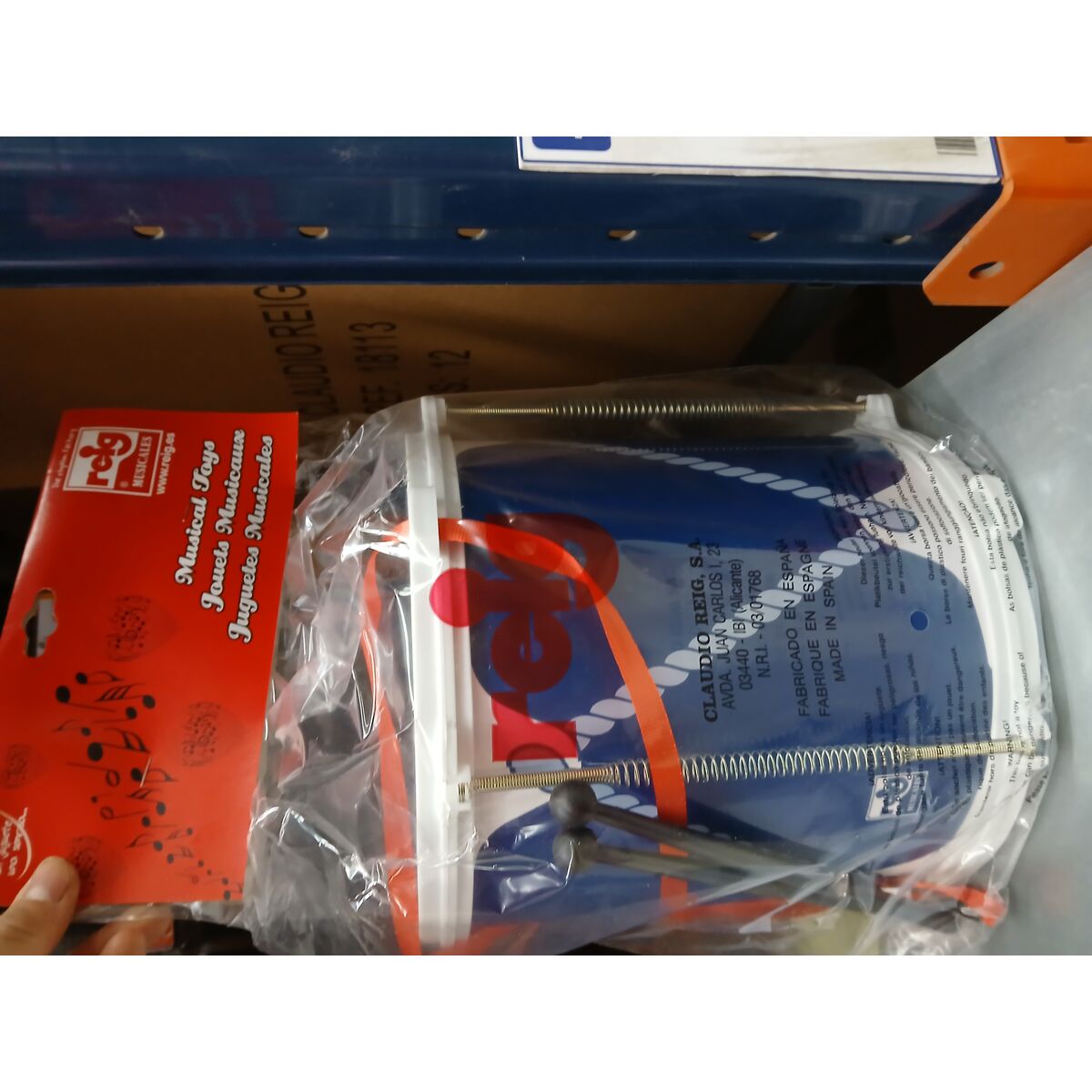 Musical Toy Reig Drum Blue Plastic