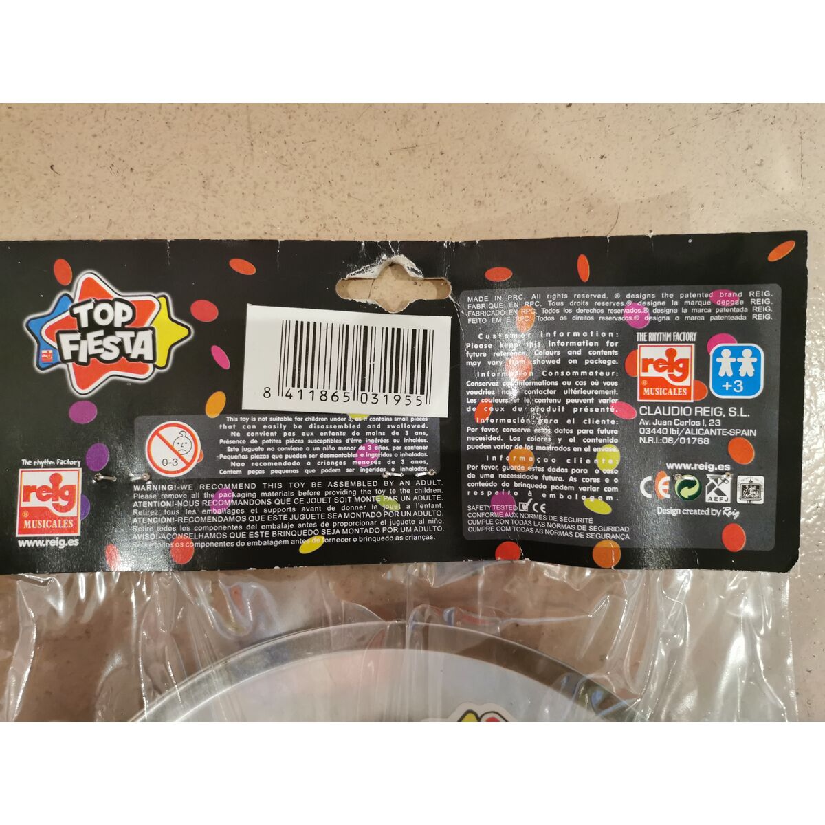 Cymbals Reig Plastic 20 cm