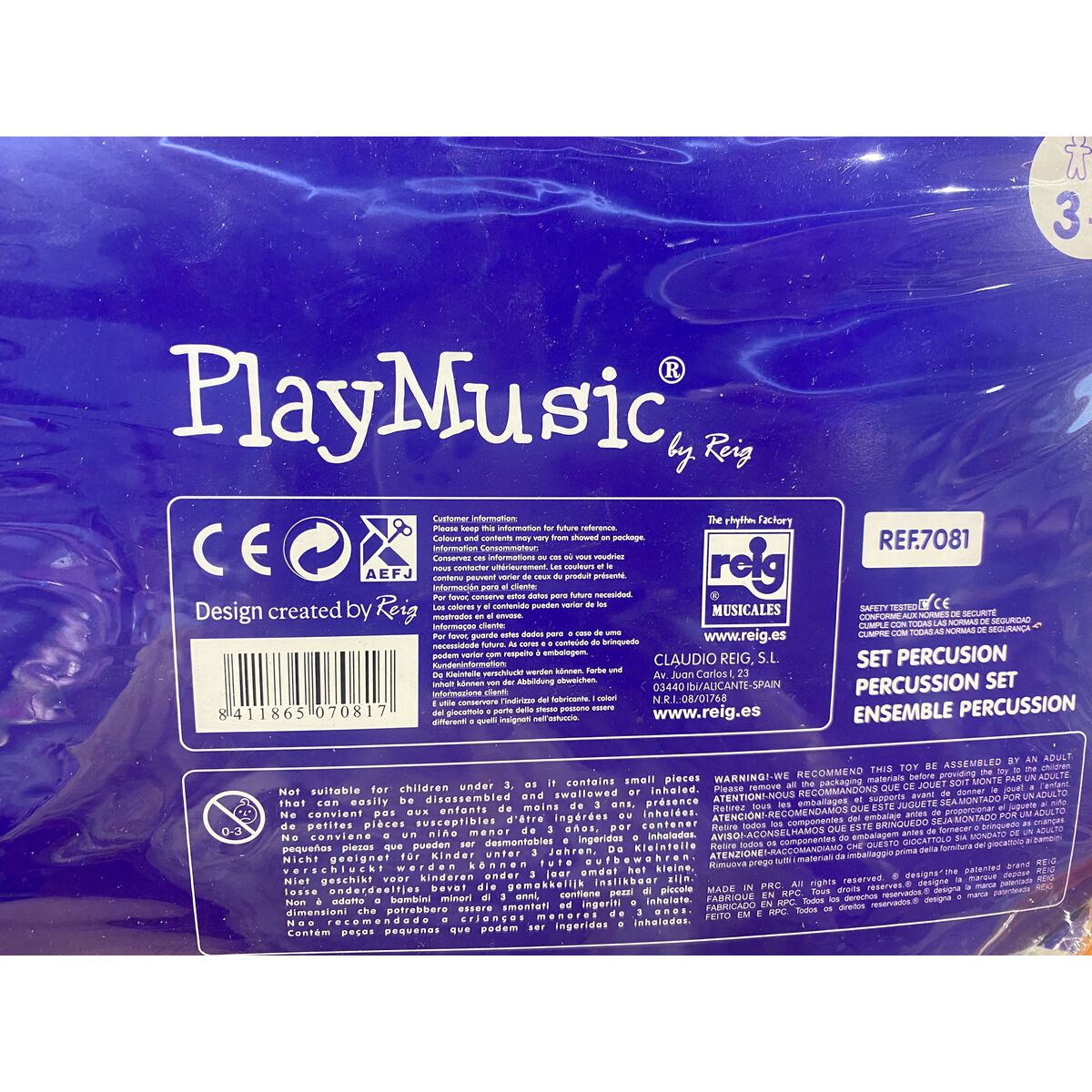 Music set Reig Red Wood Plastic