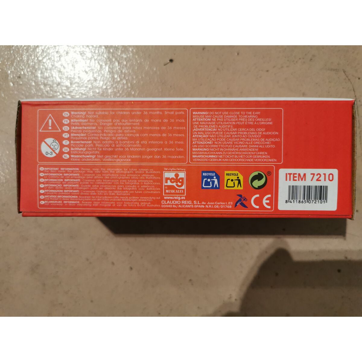 Musical Toy Reig Maracas Egg Plastic