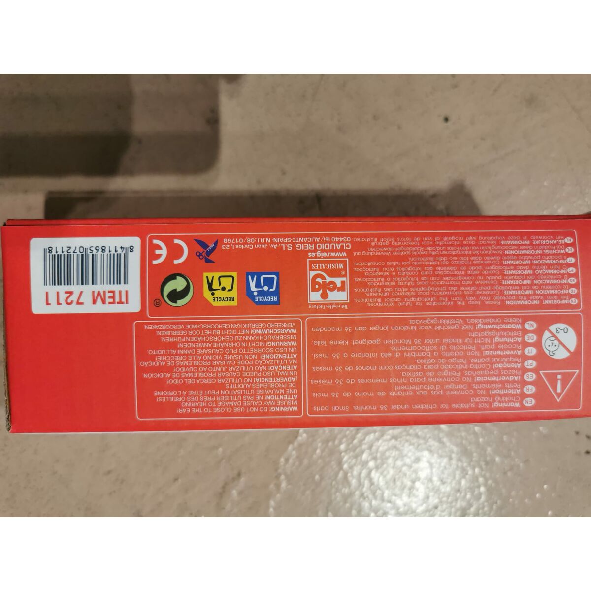 Musical Toy Reig Castanets Plastic