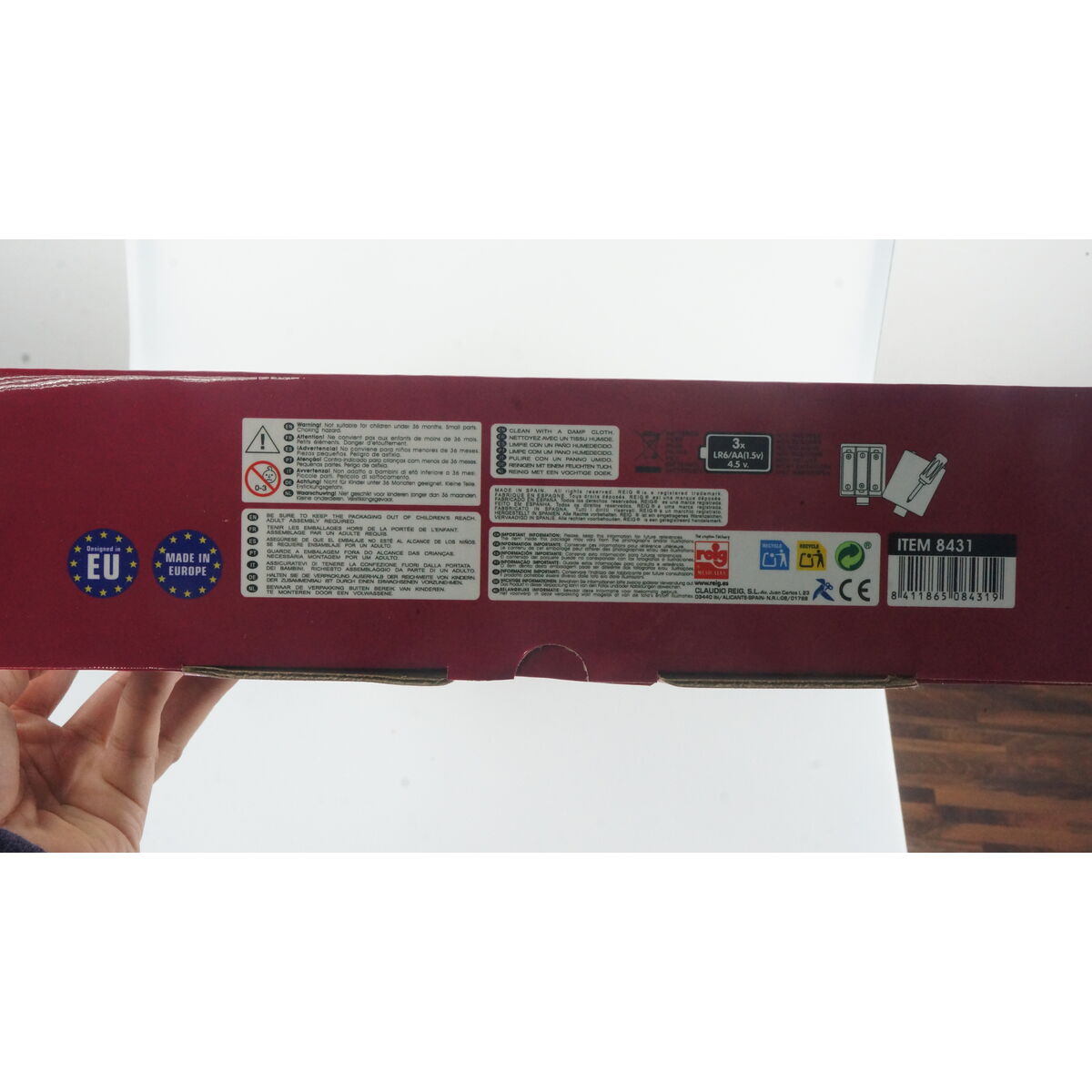 Gitara Dziecięca Reig Mikrofon Czerwony