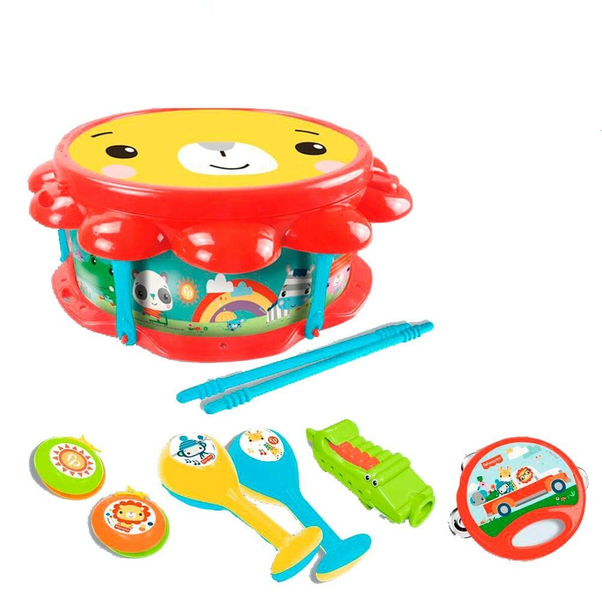Μουσικό σετ Fisher-Price Πλαστική ύλη Zώα