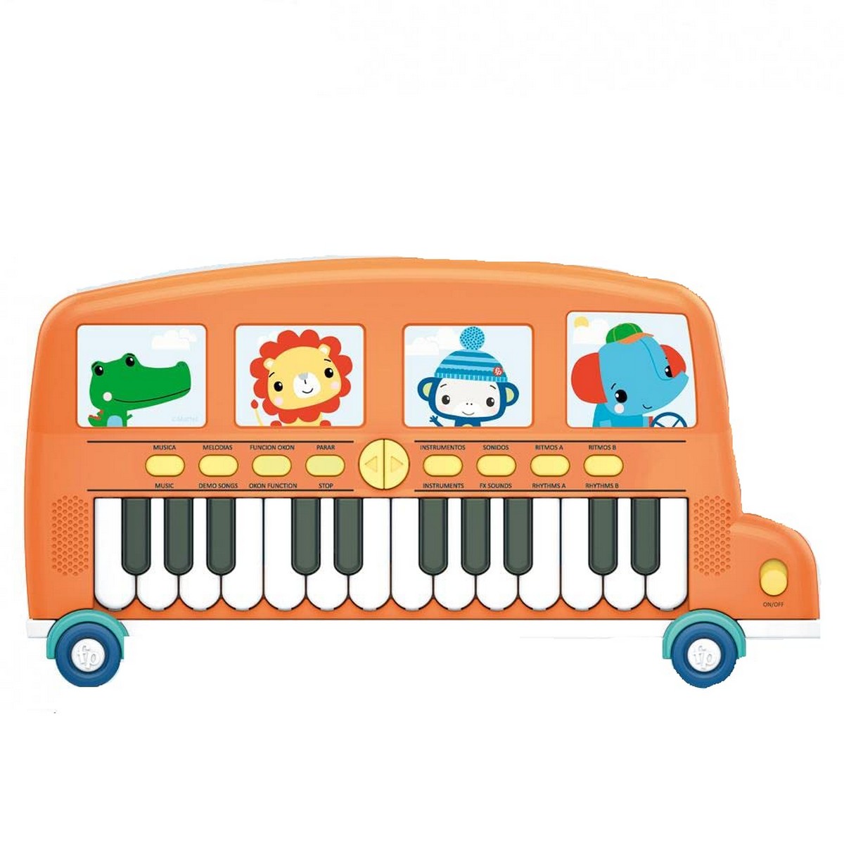 Παιχνίδι πιάνου Fisher-Price Ηλεκτρονικό Πιάνο Λεωφορείο