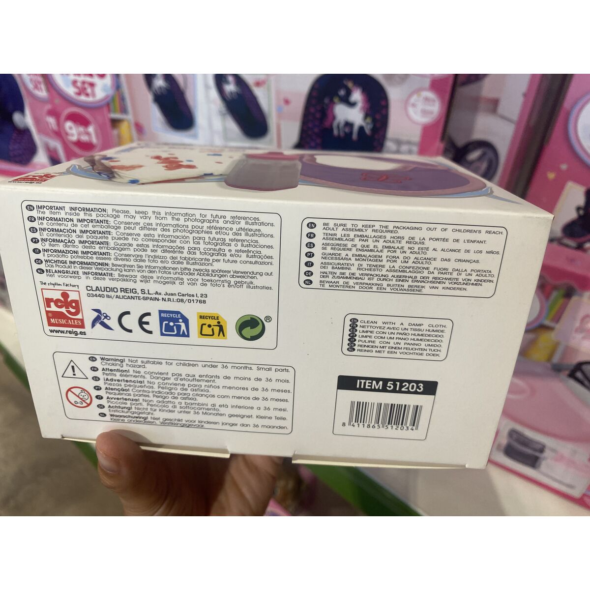 Dolls Accessories Reig Overalls Baby’s bottle Nappy