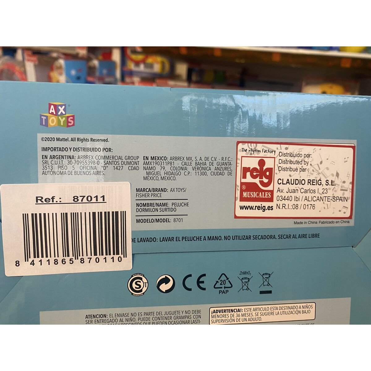 Fluffy toy Fisher-Price 30 cm Plastic