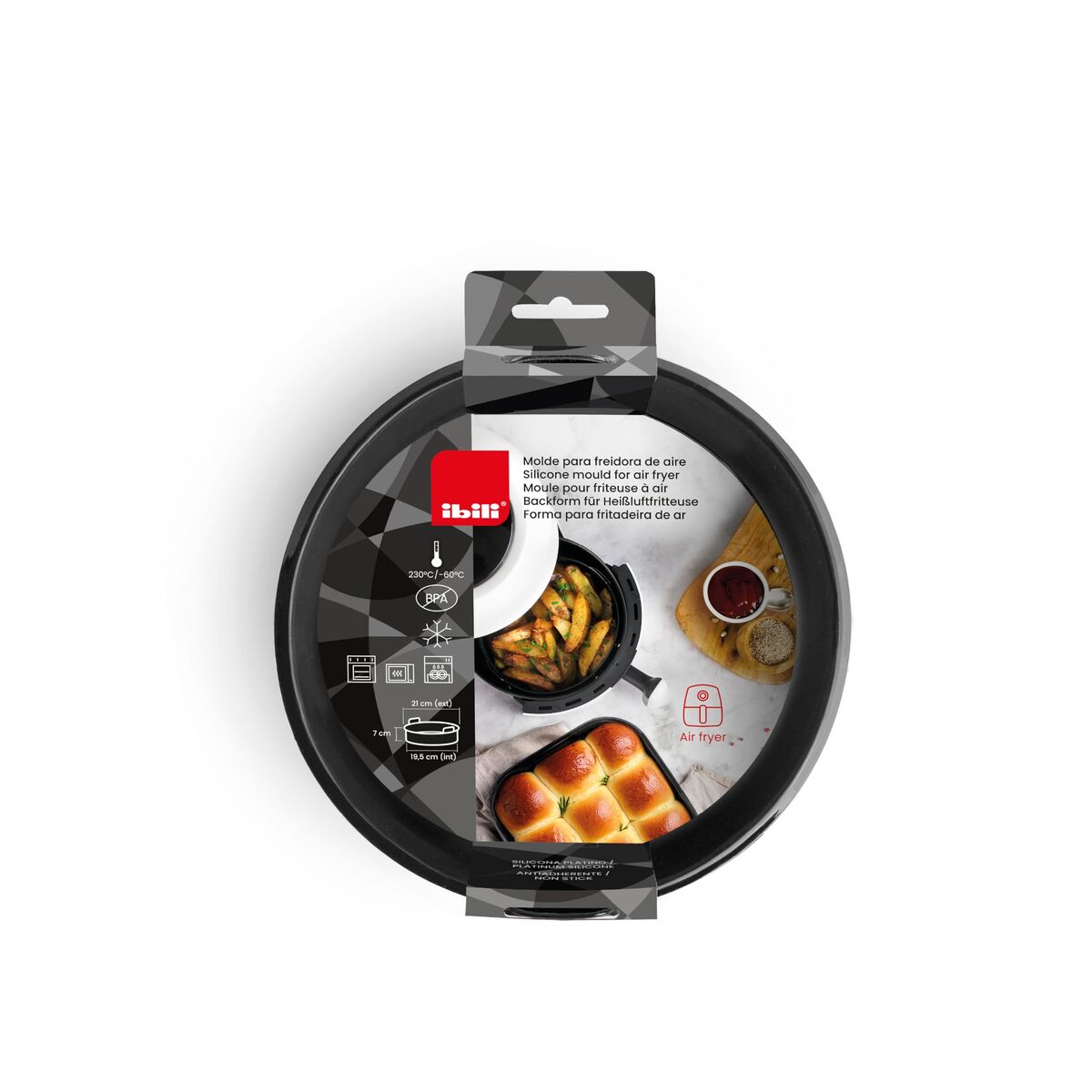 Airfryer Mand Ibili 20 Siliconen