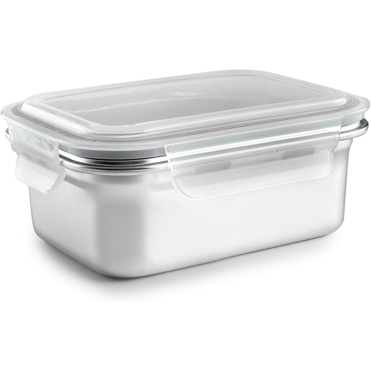 Lunchbox Ibili 669308 Zilverkleurig Roestvrij staal Rechthoekig 800 ml