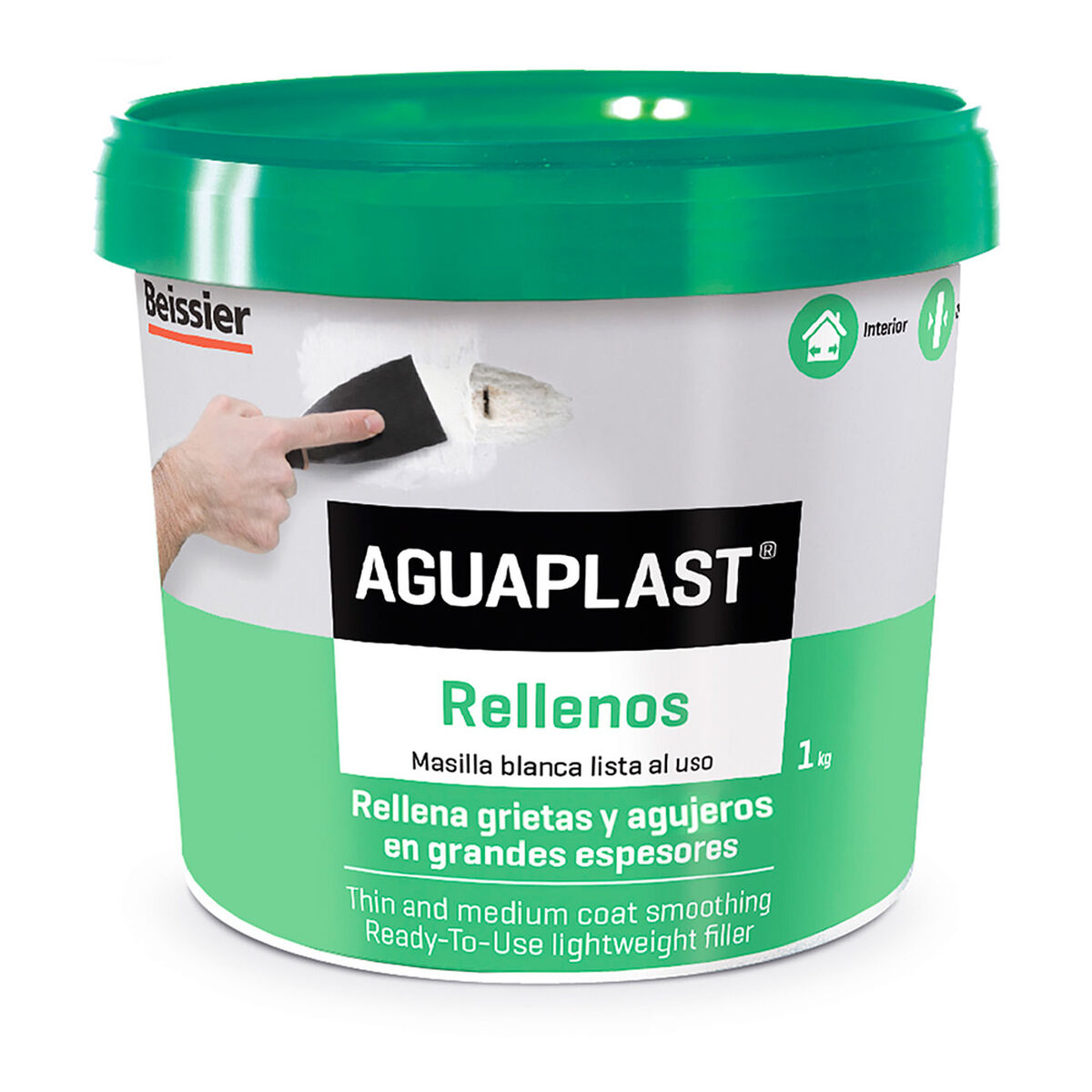 mastic Aguaplast 70059-003 Remplissage Blanc 1 kg