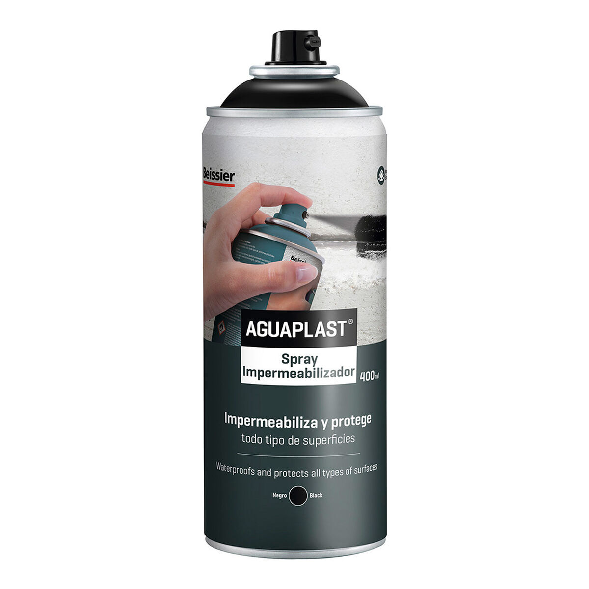 Imperméabilisation Aguaplast 70605-002 Spray Noir 400 ml