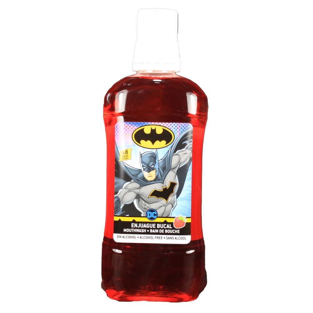 Enjuague Bucal Batman Fresa (500 ml)