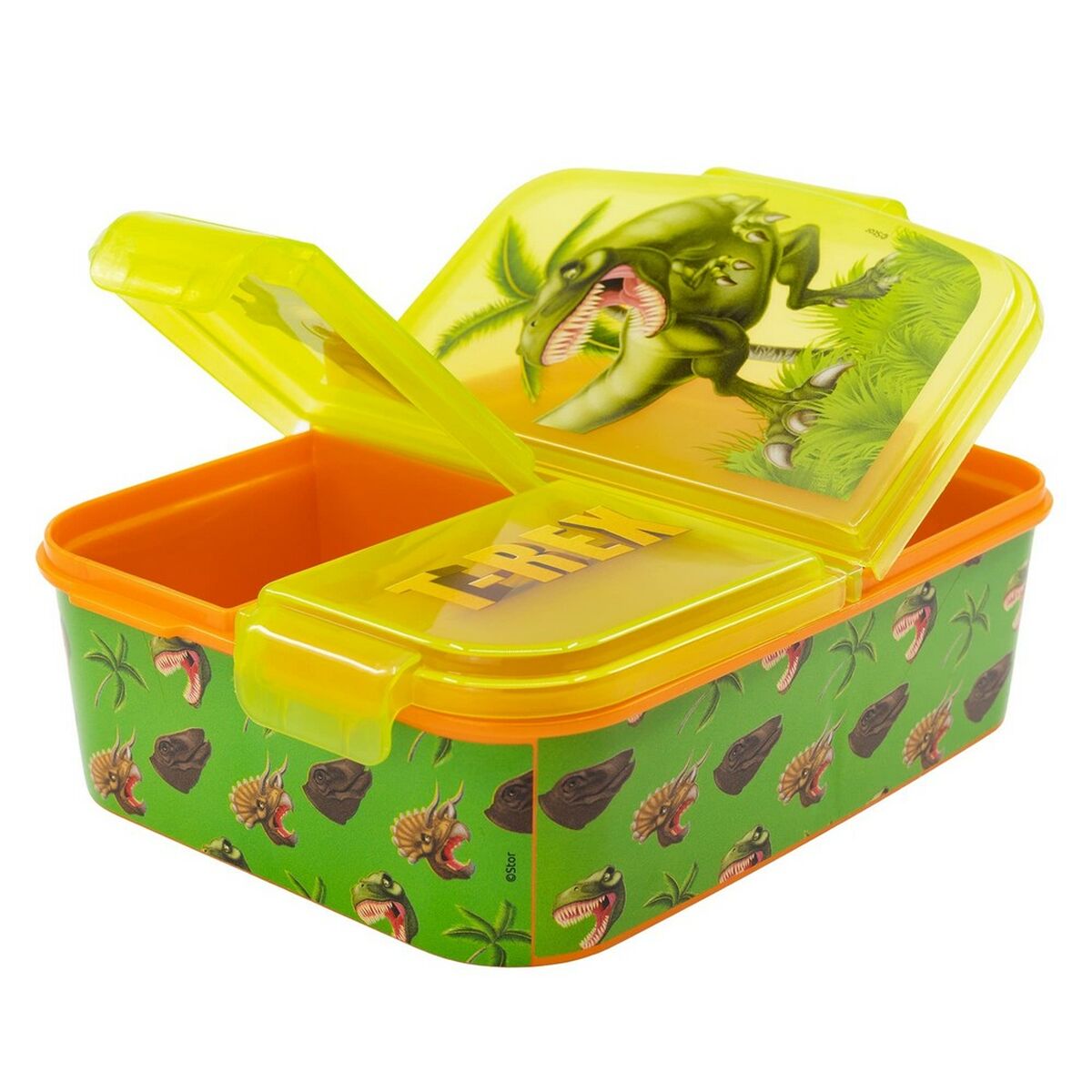 Image secondaire de Boîte à lunch avec compartiment à couverts Stor Dinosaur (6,7 x 16,5 x 19,5 cm)
