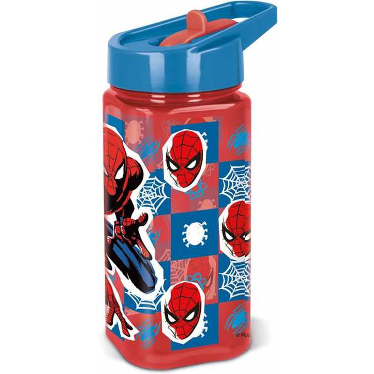 Bouteille d'eau Stor Spiderman Midnight Flyer polypropylène 530 ml Bleu Rouge