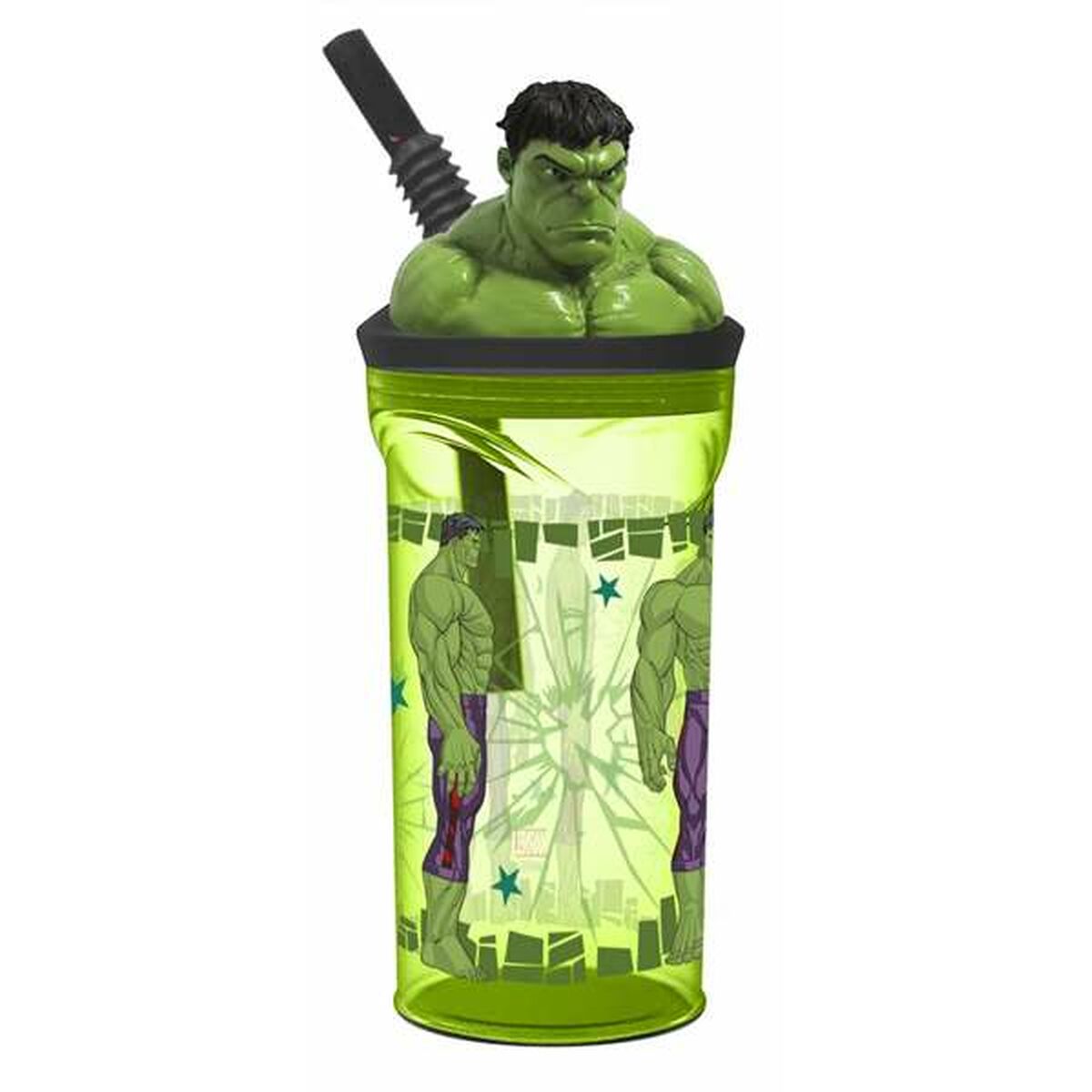 Bouteille d'eau The Avengers Force Hulk Plastique 360 ml
