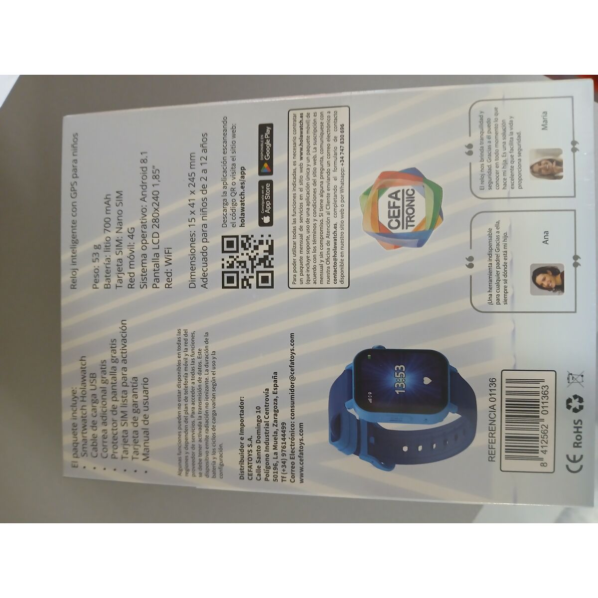 Afbeeldingen van Infant's Watch Cefatoys Holawatch "X Plus