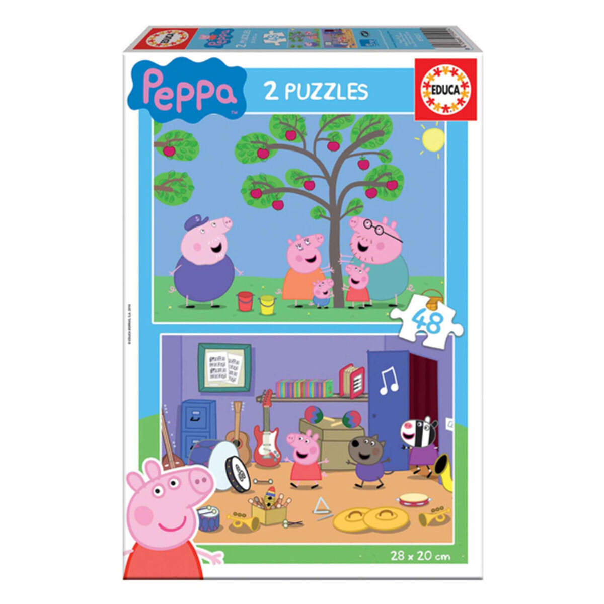 Barnepuslespill Educa Peppa Pig (2 x 48 pcs)