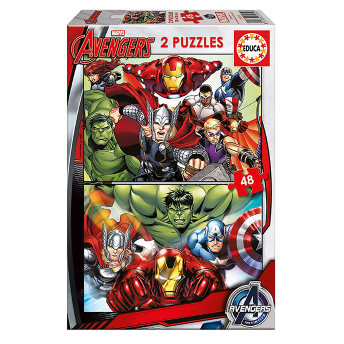 Puzzle Enfant Marvel Avengers Educa (2 x 48 pcs)