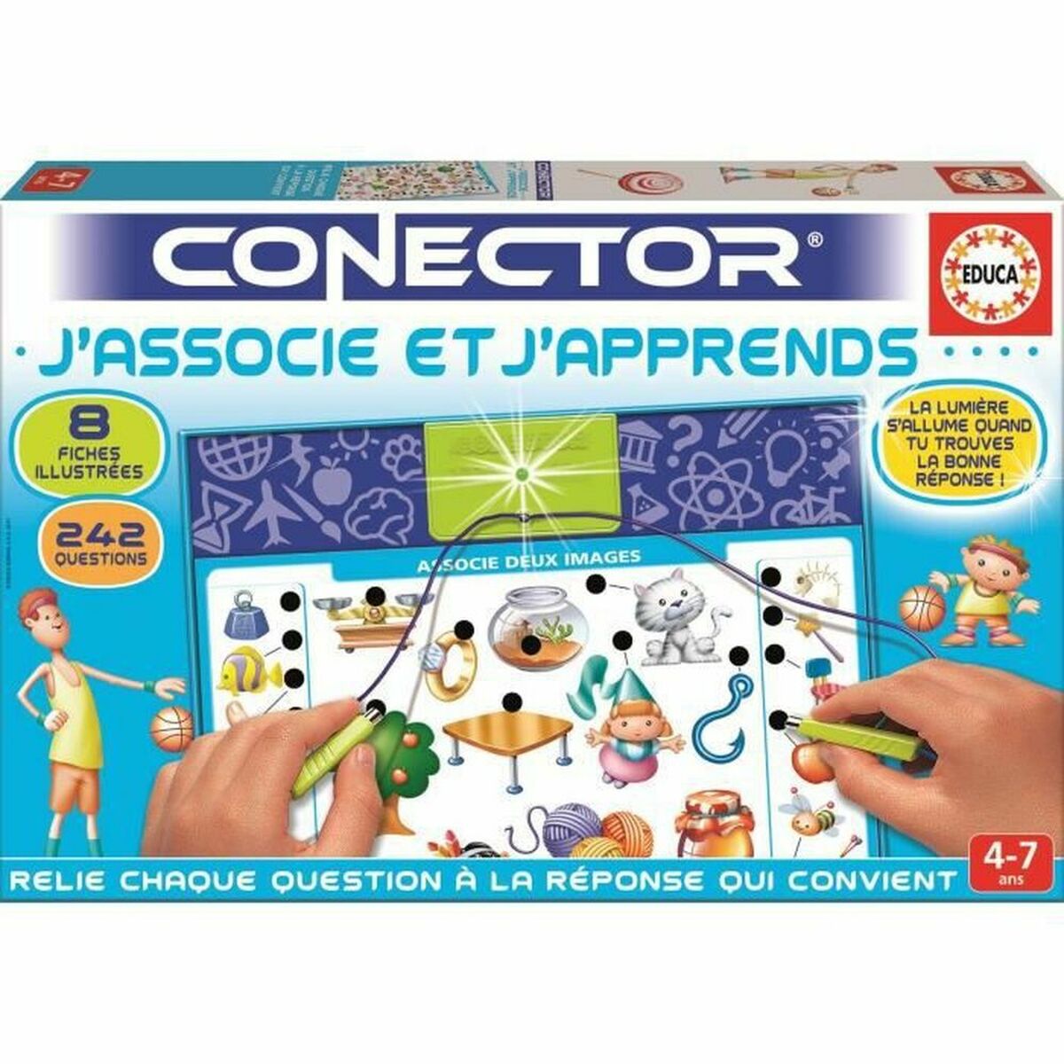 Lærerigt Spil Educa Connector I associate and I learn (FR)