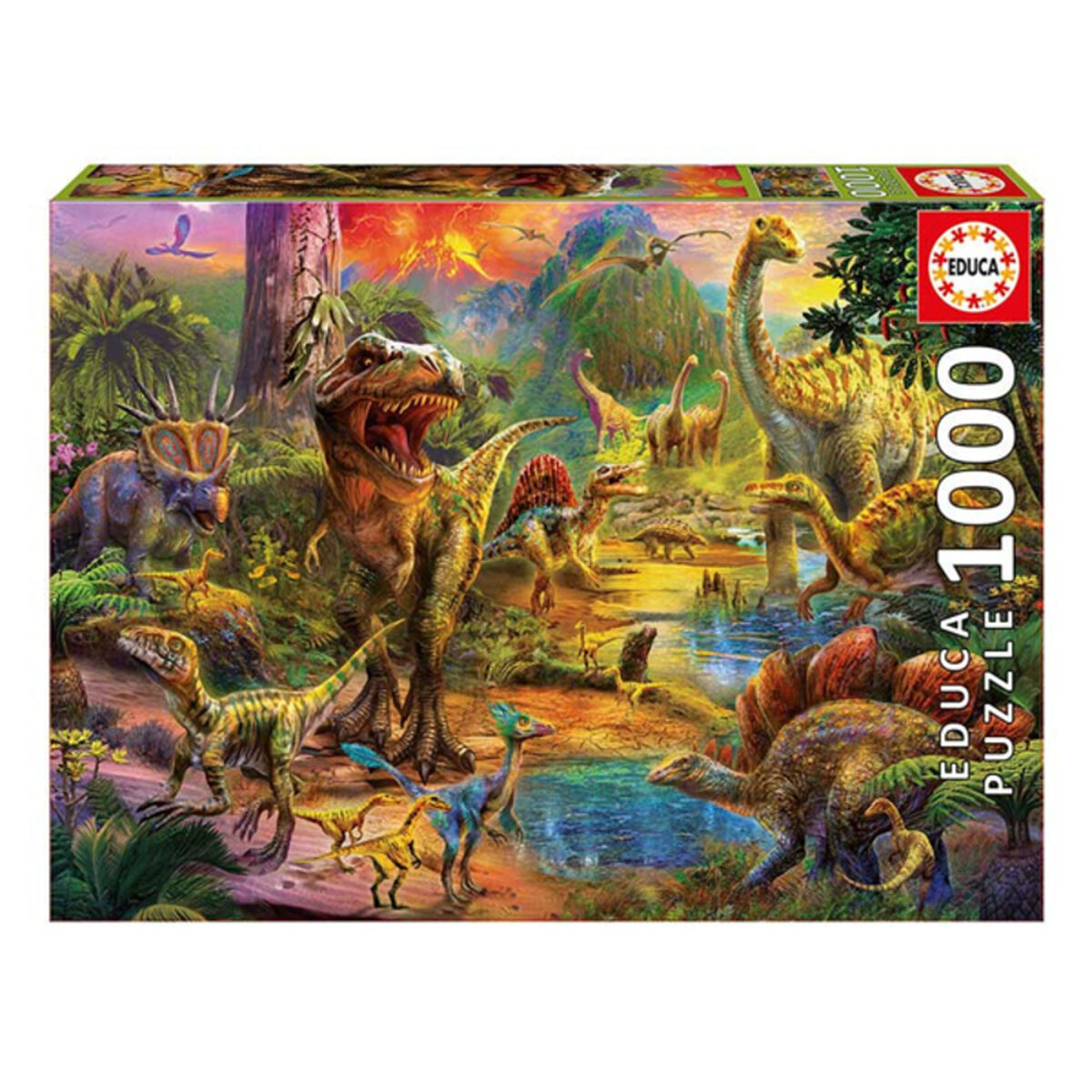 Puslespil Dinosaur Land Educa (1000 pcs)