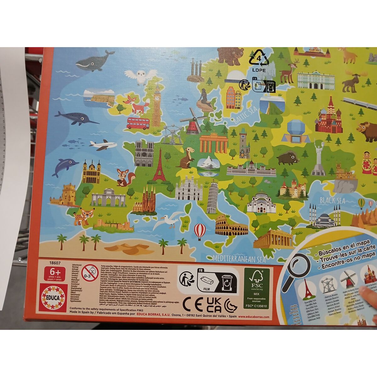 Child’s Puzzle Europe Map Educa (150 pcs)