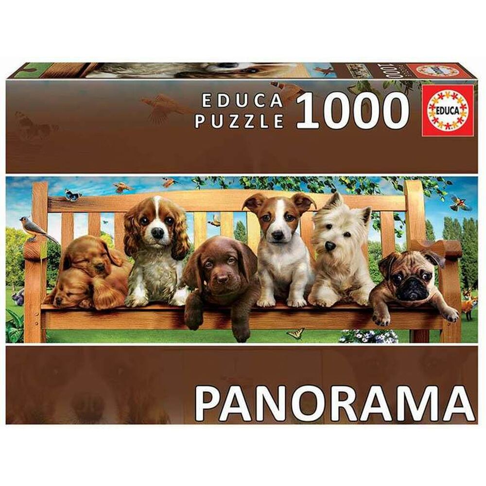 Palapeli Educa Dogs on the Bench 1000 pcs