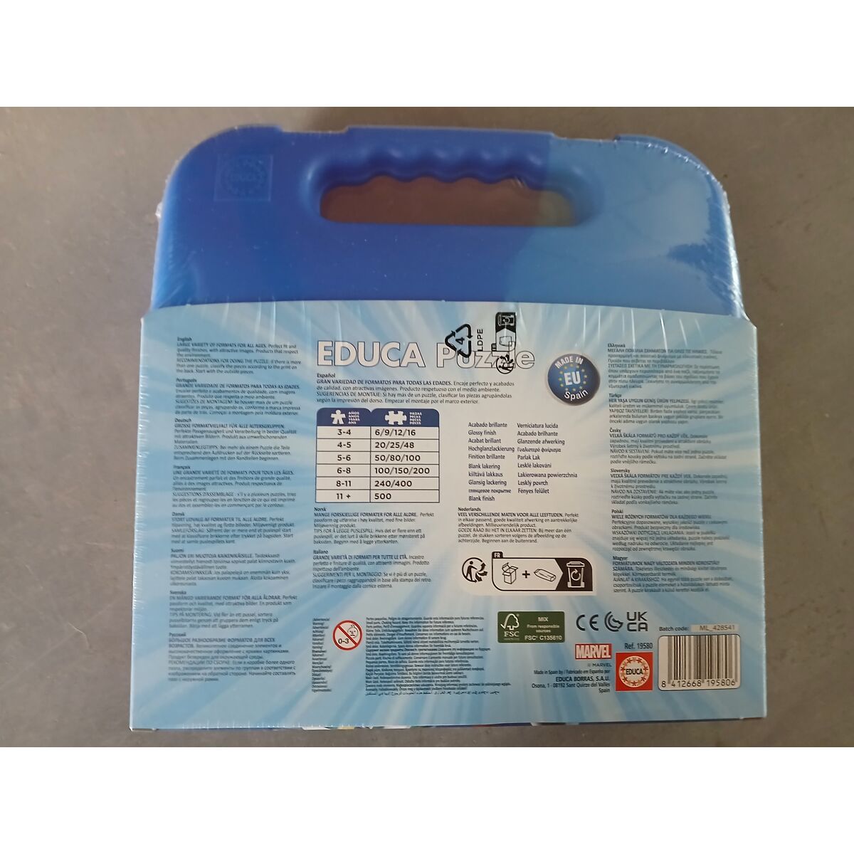 Zestaw 4 Puzzli Spidey Aktówka