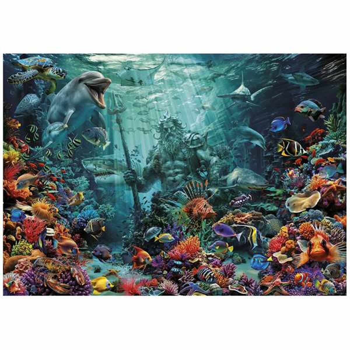 Image secondaire de Puzzle Educa Poseidon in a Coral Reef