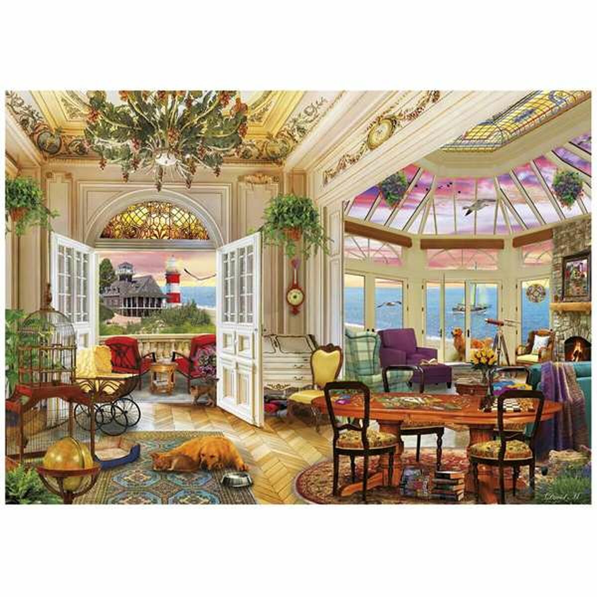 Image secondaire de Puzzle Educa Life in the Coast 3000 Pièces