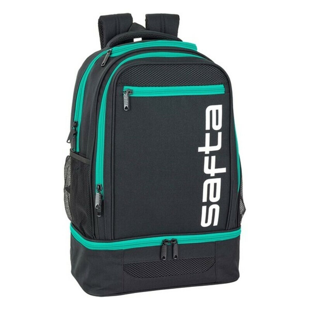 Sports Bag with Shoe holder Safta Black Green 18 L