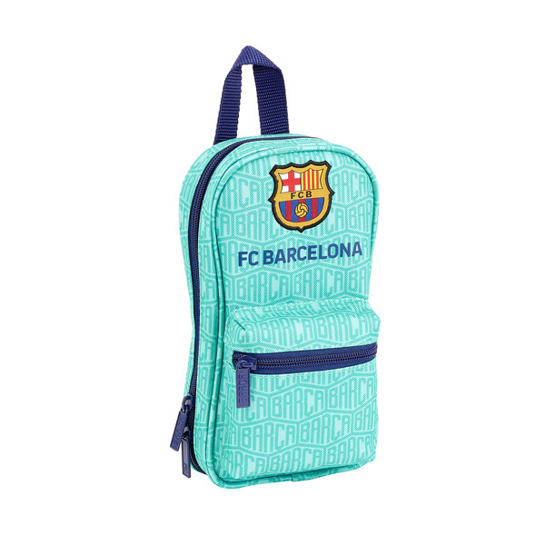 Pencil Case Backpack F.C. Barcelona 19/20 Turquoise (33 Pieces)