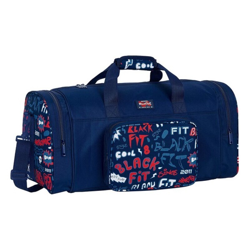 Sports bag BlackFit8 Letters Navy Blue (55 x 26 x 27 cm)