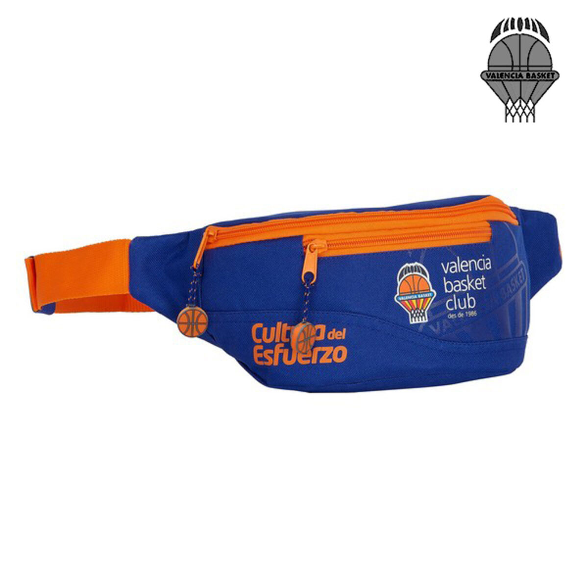 Riñonera Valencia Basket Azul Naranja (23 x 12 x 9