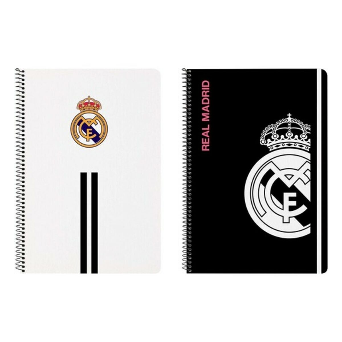 Cahier à Spirale Real Madrid C.F. M066 Noir Blanc A4