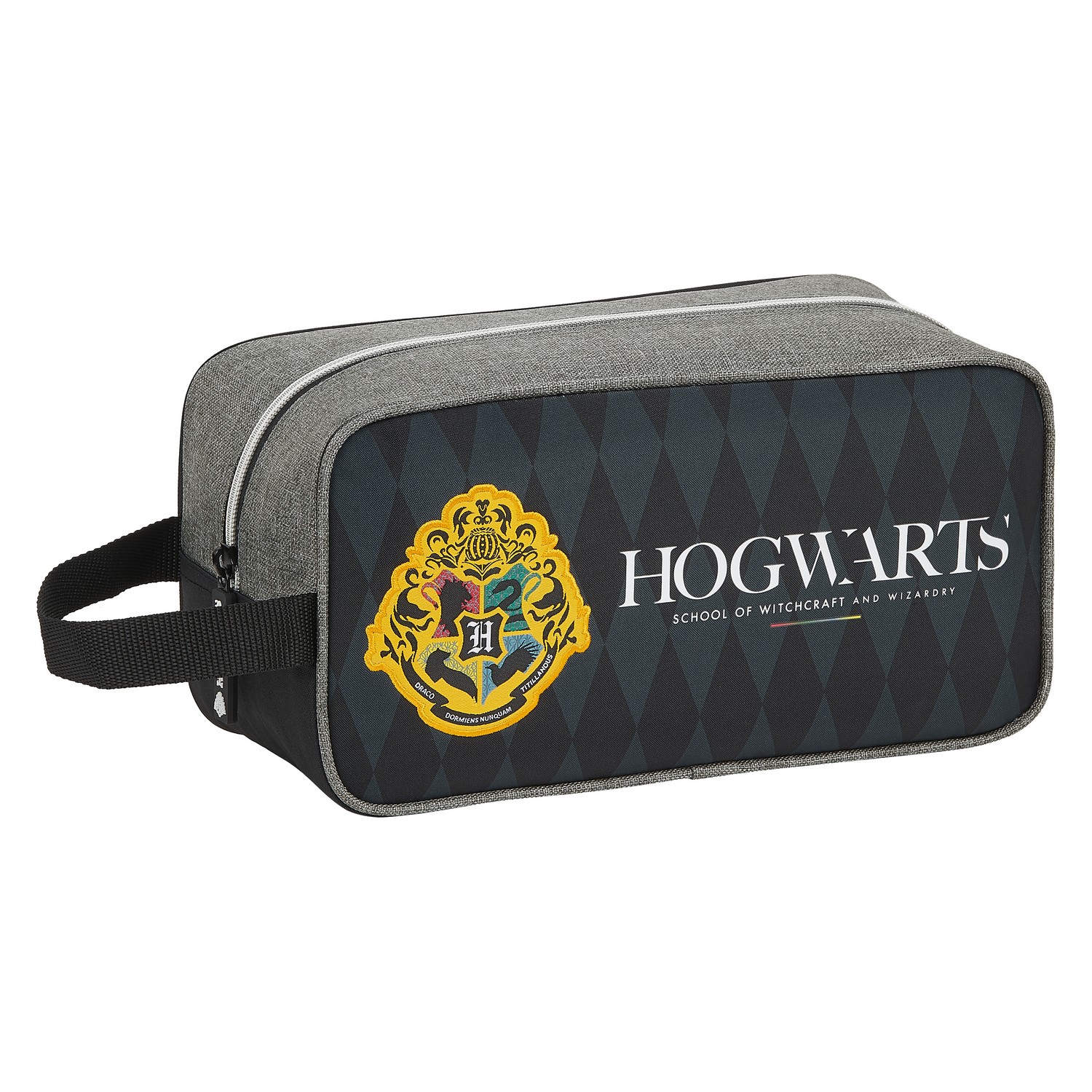 Travel Slipper Holder Hogwarts Harry Potter Black Grey