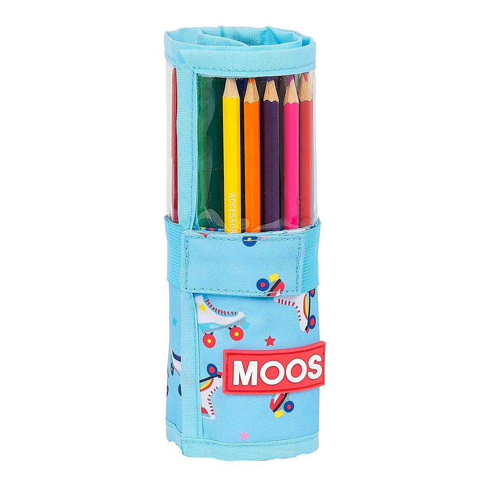 Case Moos Rollers Multicolour Light Blue (27 Pieces)