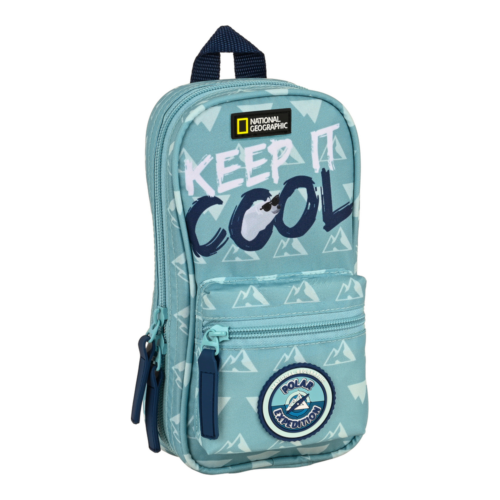 Backpack Pencil Case National Geographic Below Zero Blue (12 x 23 x 5 cm)